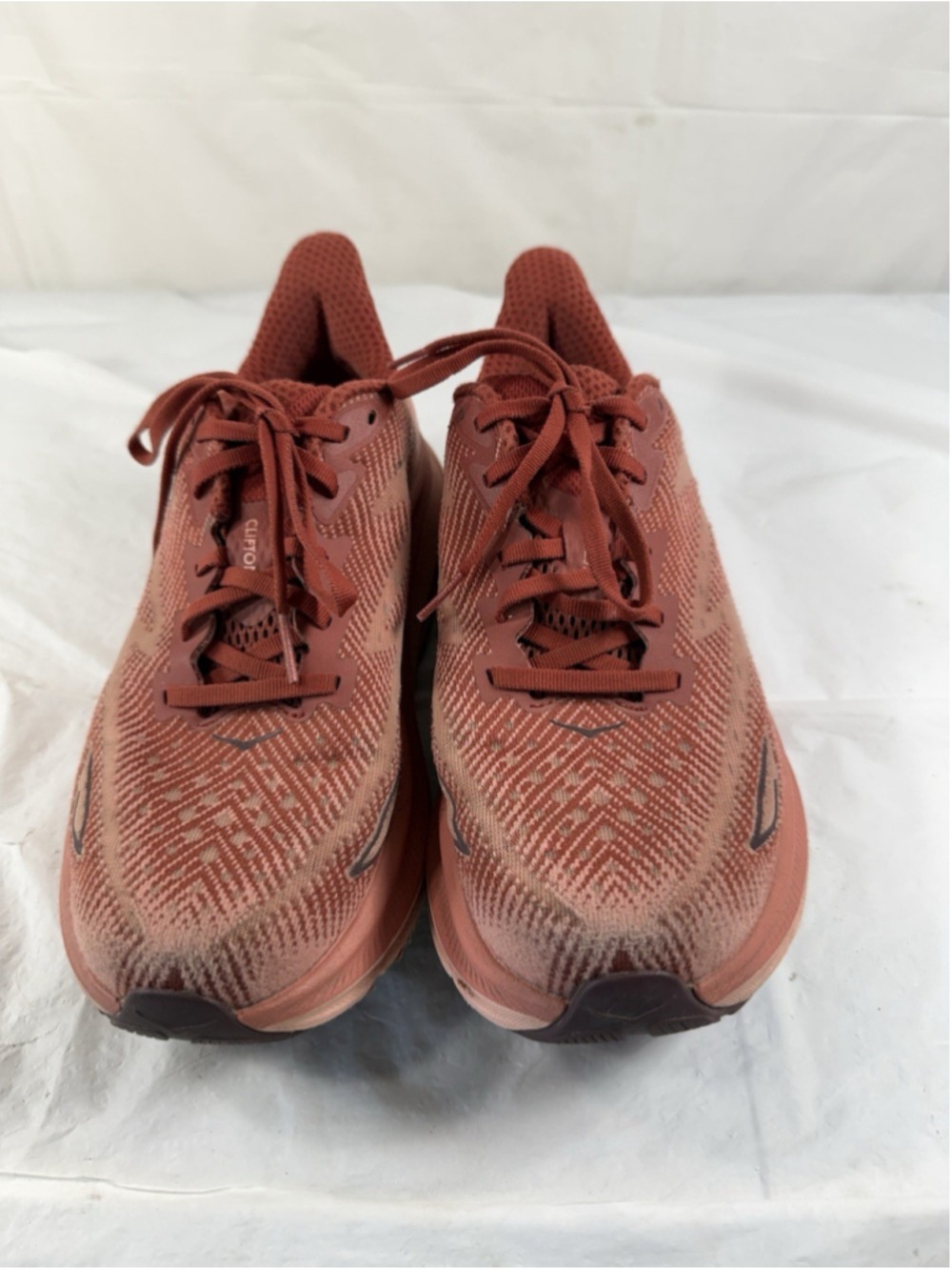 HOKA One One Clifton 9 Women’s Size 9B US Brick Red Running Shoes 1127896 RERT - Picture 5 of 16